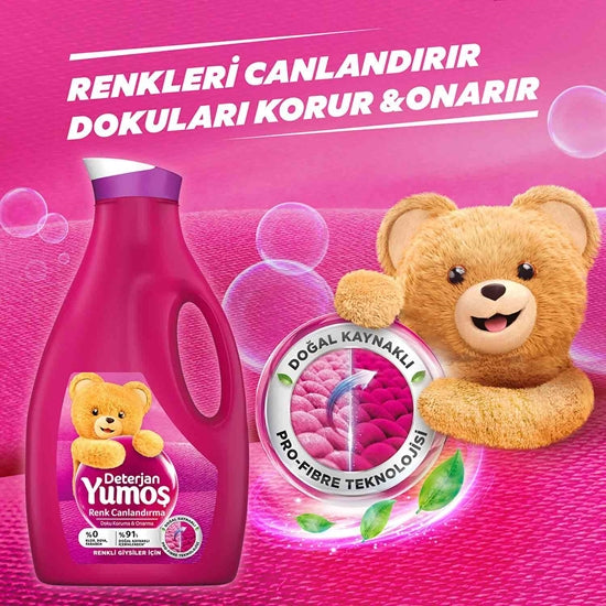 Yumos Renkli Çamaşırlar İçin Sıvı Deterjan – Bakım ve Canlandırma - 42 Yıkama