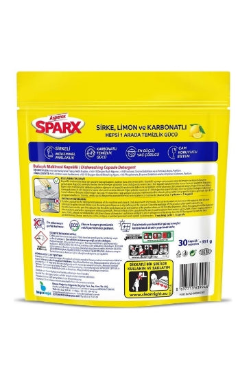 Asperox Sparx Bulaşık Makinesi Kapsülleri 30 Yıkama