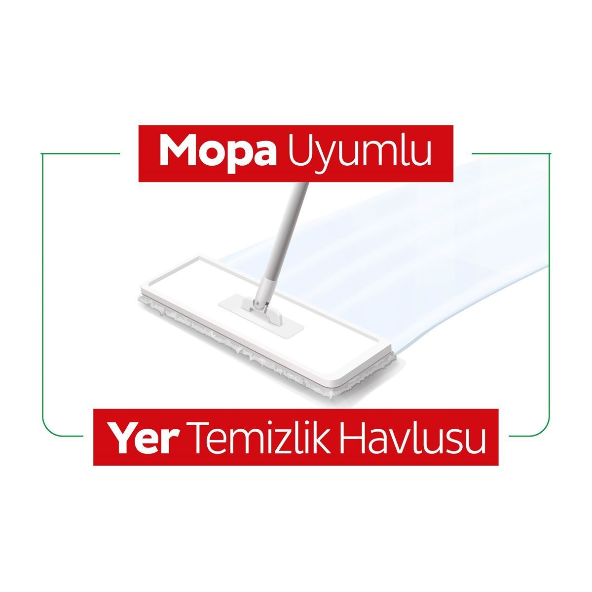 Sleepy Easy Clean Beyaz Sabun Katkılı Mopa Uyumlu Yer Temizlik Havlusu 50 Yaprak