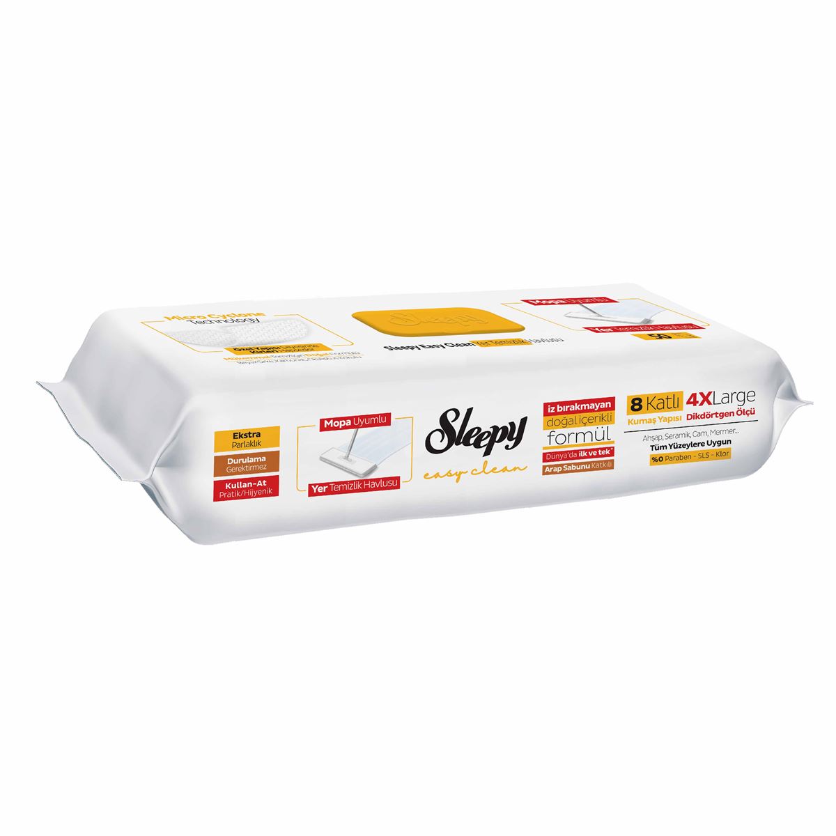 Sleepy Surface Soap Added Mop Compatible Floor Cleaning Towel 4 XL 50 sheets