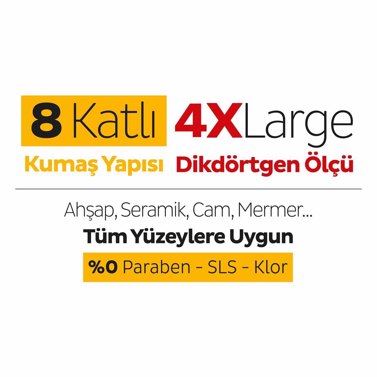 Sleepy Easy Clean Arap Sabunu Katkılı Mopa Uyumlu Yer Temizlik Havlusu 50 Yaprak