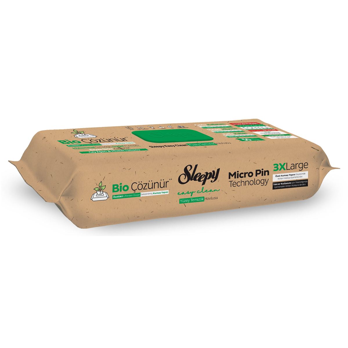 🍋 Sleepy Easy Clean Bio-Soluble Wet Wipes – Tea Tree & Lime