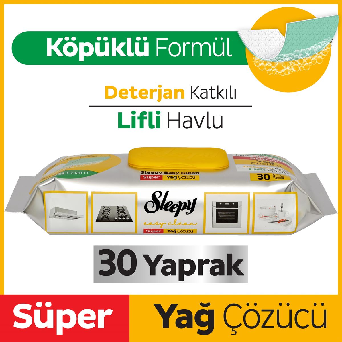 Sleepy Easy Clean Super Ontvettende Handdoek 30 Vellen