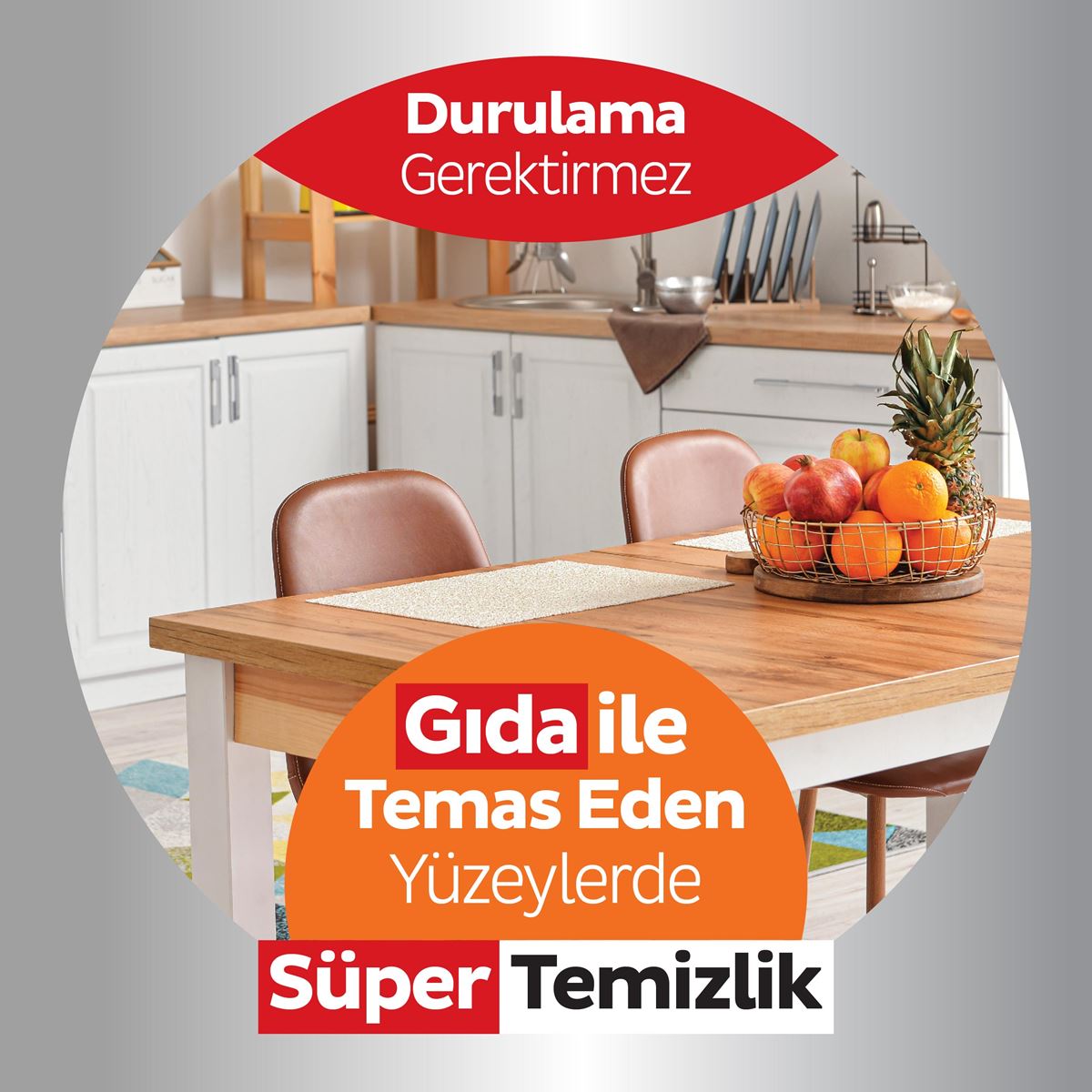 Sleepy Easy Clean Süper Yüzey Temizlik Mutfak Havlusu & Mendili Portakal Yağlı 50 Yaprak