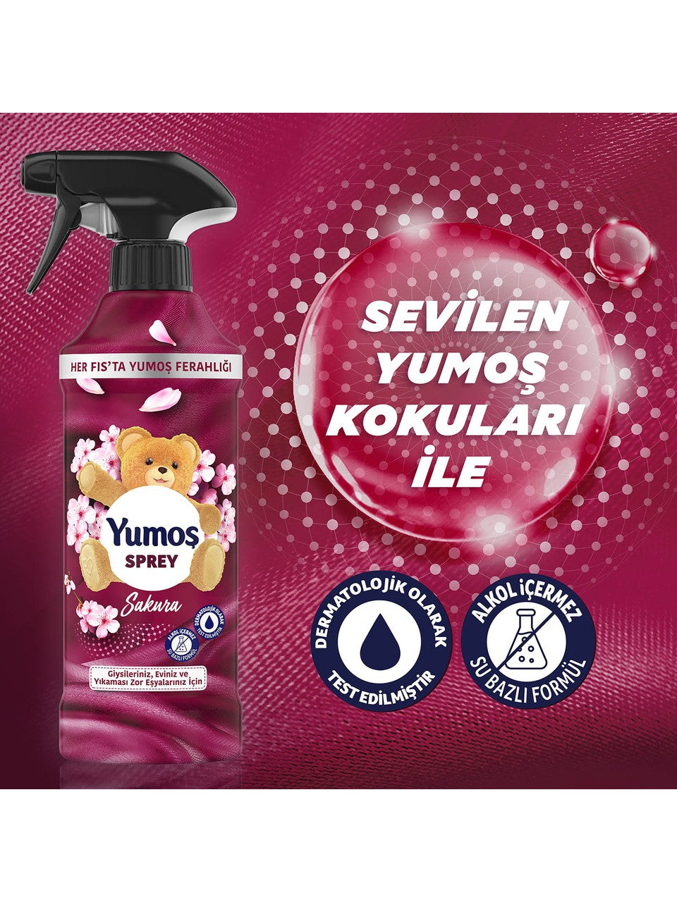 Yumos Ev ve Tekstil Spreyi Sakura 450 ml