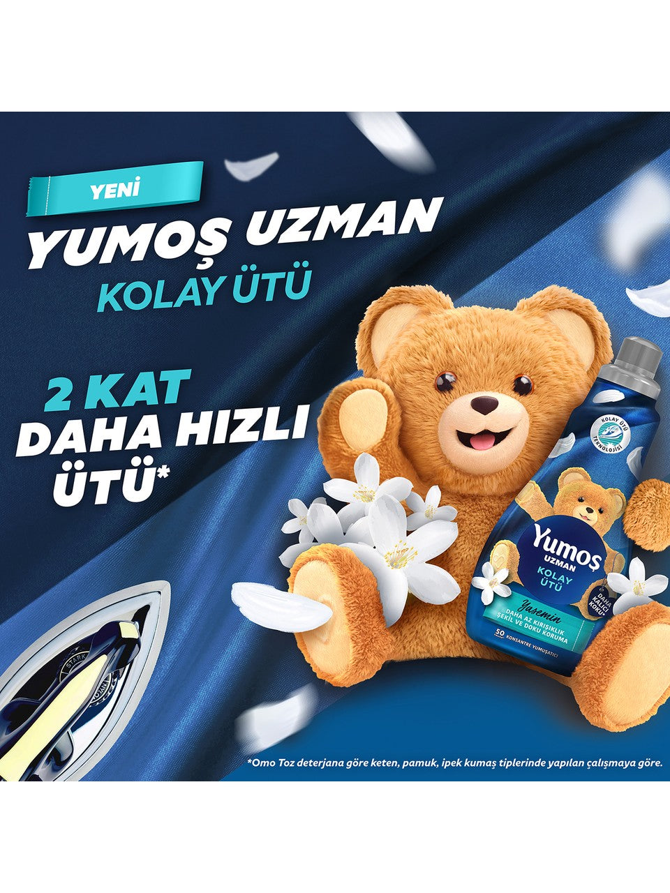 Yumos Expert Kırışıklık Önleyici Çamaşır Yumuşatıcısı – 50 Yıkama