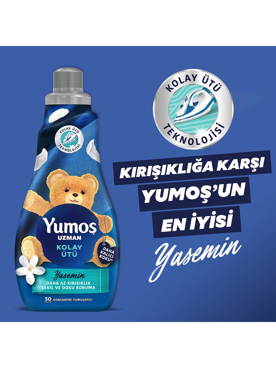 Yumos Expert Kırışıklık Önleyici Çamaşır Yumuşatıcısı – 50 Yıkama