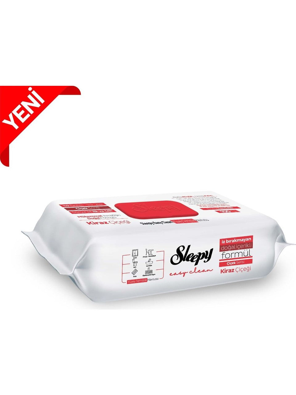 Sleepy Easy Clean Kiraz Çiçeği Islak Yüzey Temizlik Havlusu 100 Yaprak