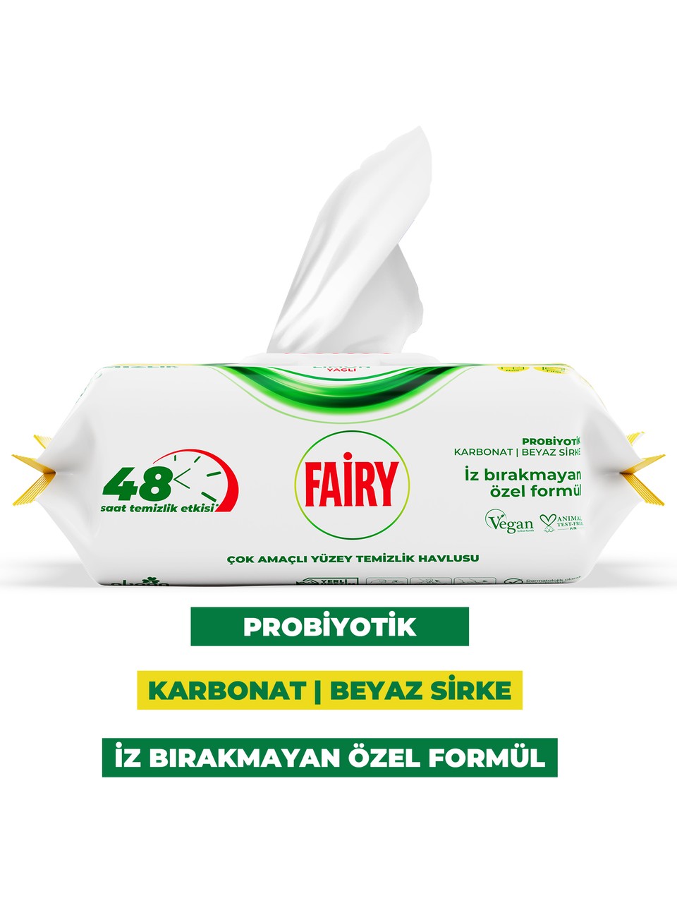 Fairy Multi-Purpose Surface Cleaning Wipes with Lemon Oil 100 Sheets