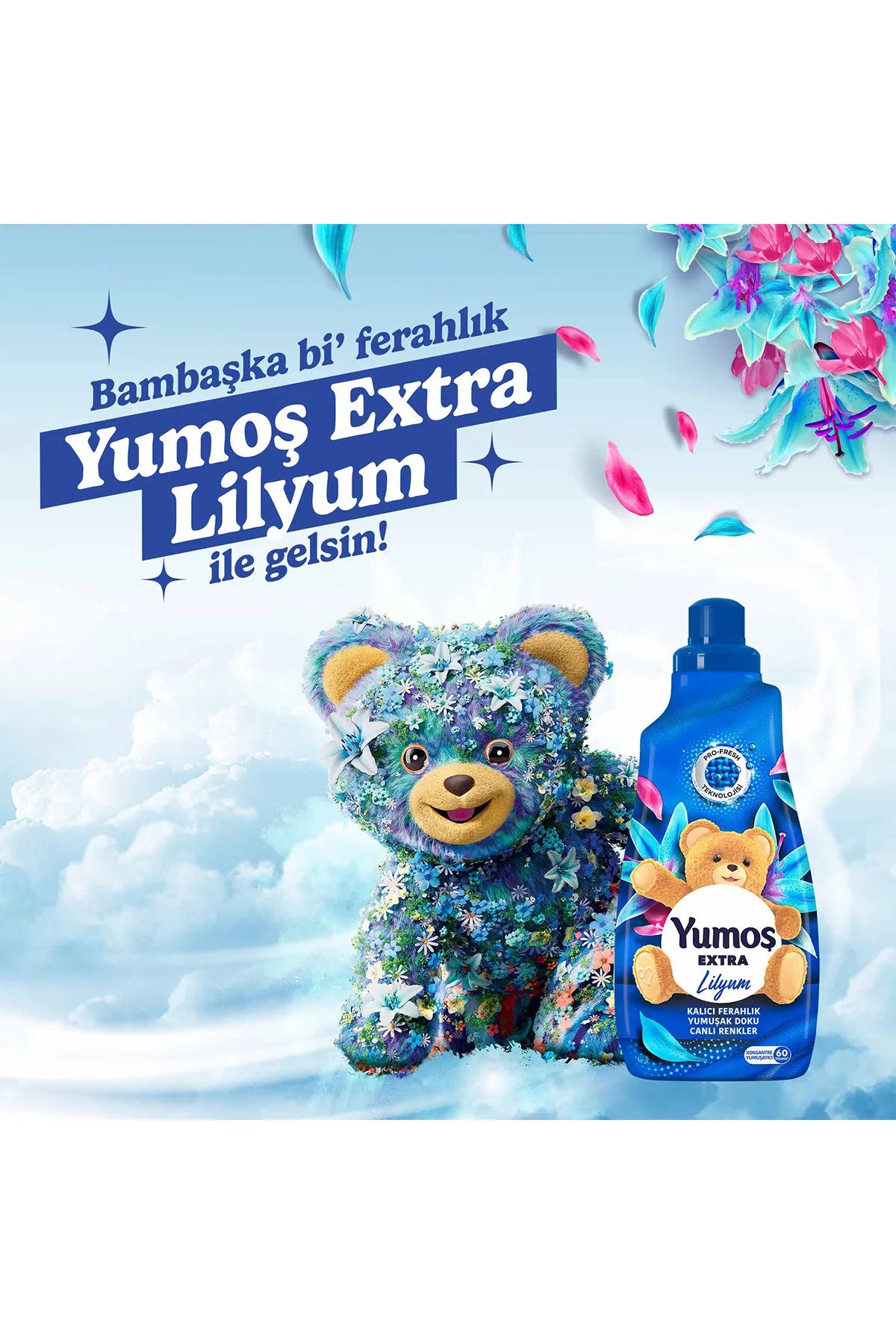 Yumos Extra Concentrated Fabric Softener Lily 1440 ml – 60 Washes