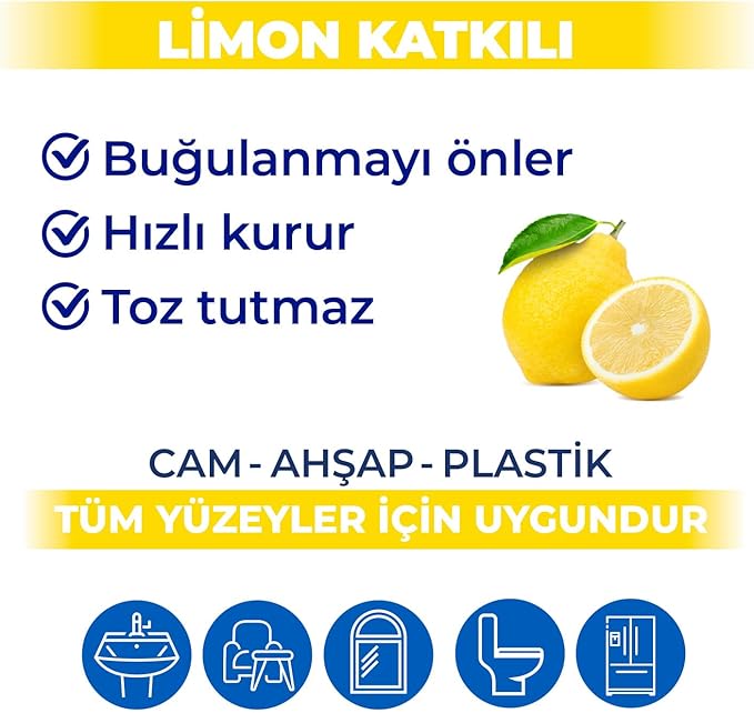 Bingo Practical Surface Cleaning Towel Lemon 96 Sheets