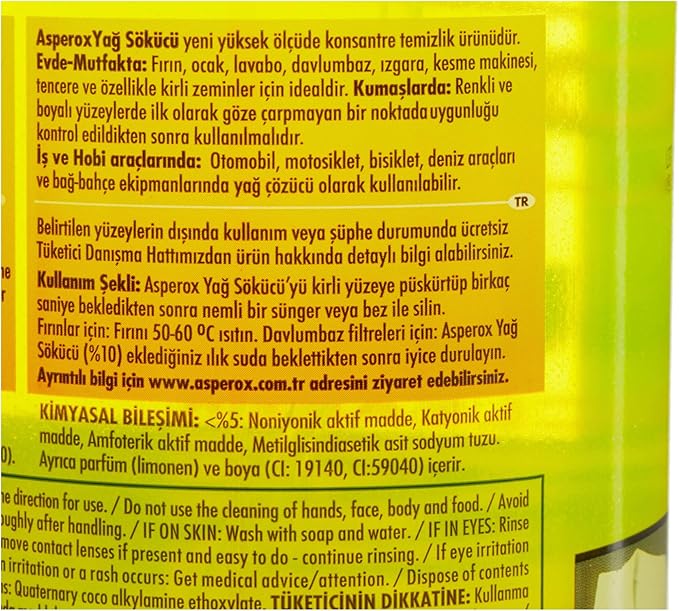 Asperox Yellow Power Ultra Degreaser 1 L Spray
