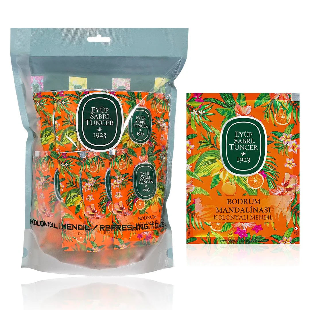 Eyüp Sabri Tuncer Bodrum Tangerine Verfrissende handdoeken 50 stuks (groot formaat)