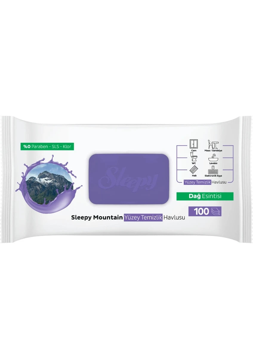 Sleepy Mountain Breeze Surface Cleaning Wipes 100 Sheets