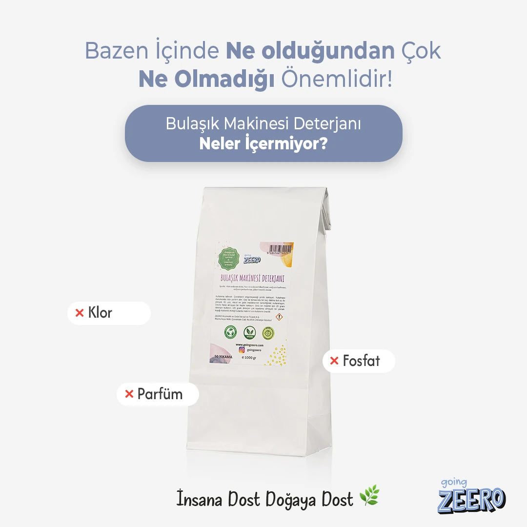 Zeero Bulaşık Makinesi Deterjanı - 50 Yıkama