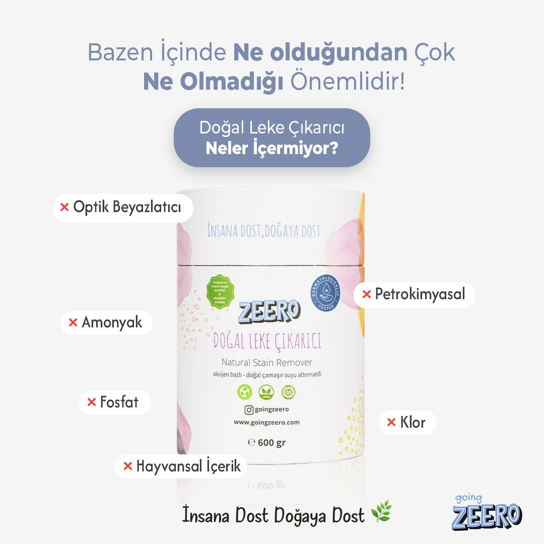 Zeero Oksijen Bazlı Toz Leke Çıkarıcı