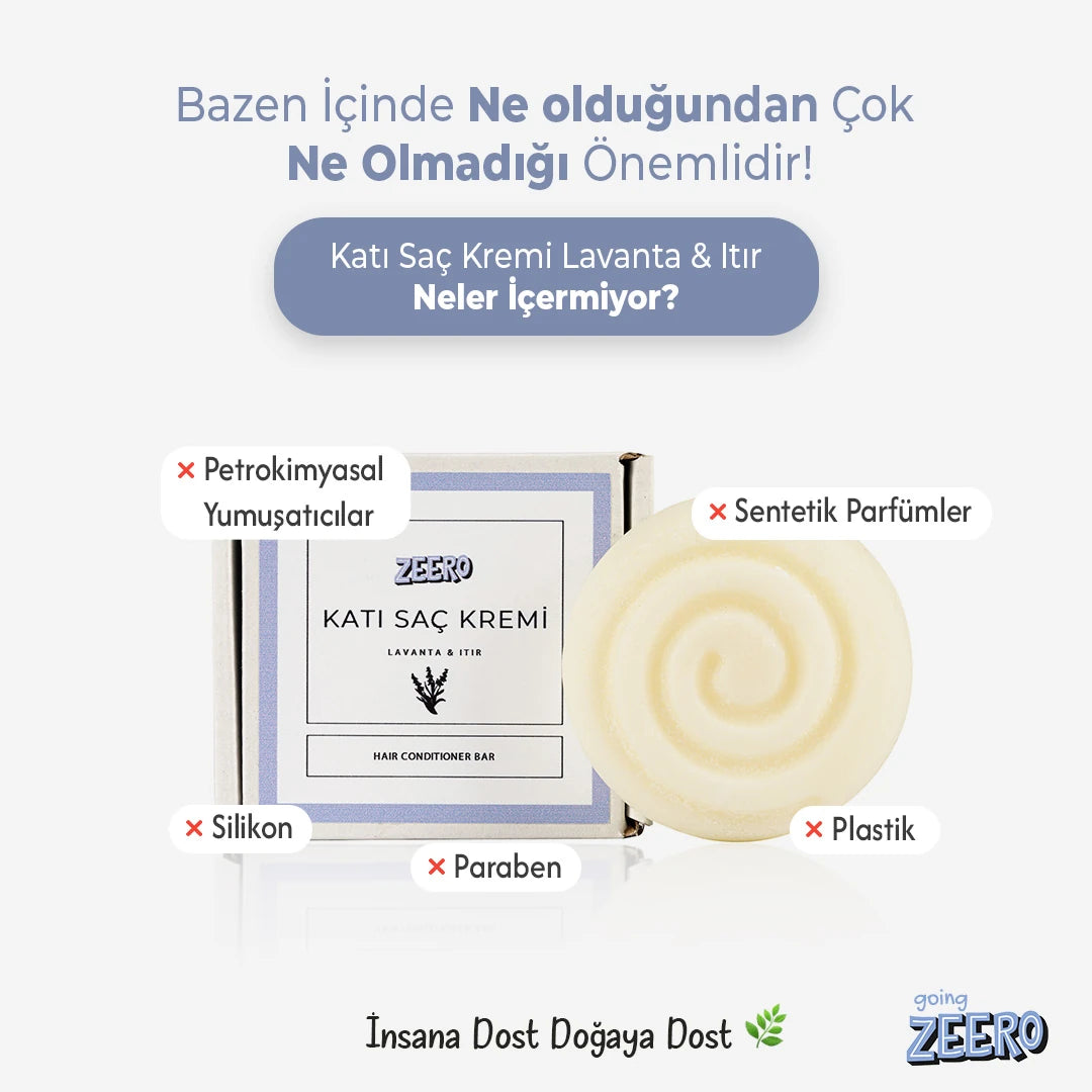 Zeero Solid Saç Kremi - Lavanta ve Sardunya