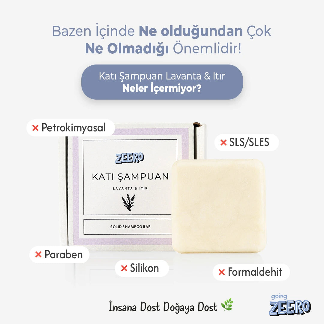 Zeero Solid Shampoo Lavender & Geranium Sulfate-Free Shampoo