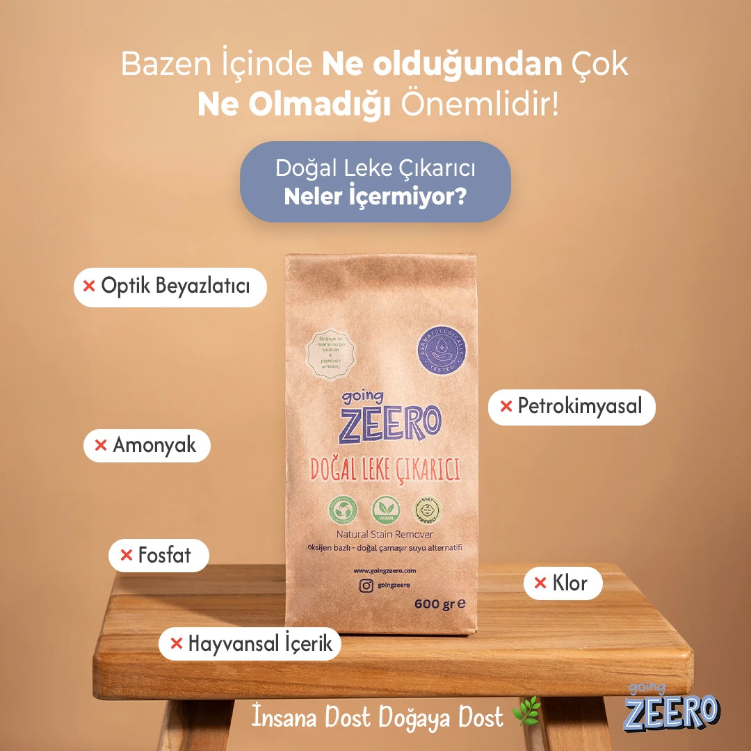 Zeero Oxygen-Based Natural Stain Remover - Eco Package