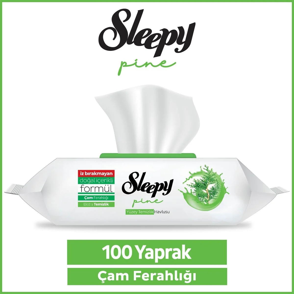 Sleepy Pine Freshness Oppervlaktereinigingsdoekjes, 100 stuks.