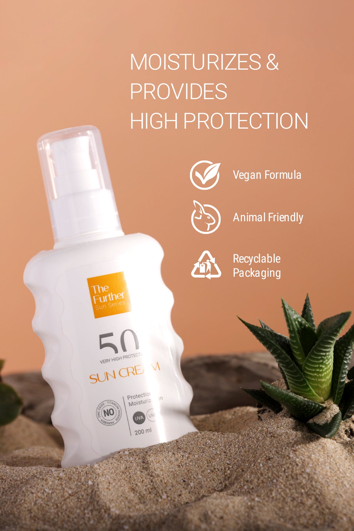 De Verdere Zonnecrème Spf 50 Factor 200 ml