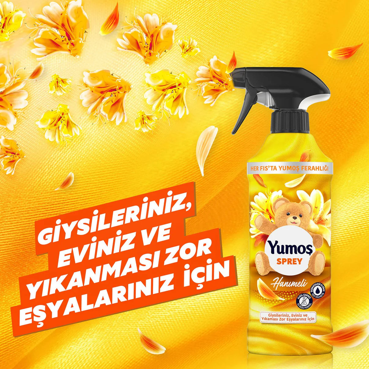 Yumoş Sprey Yıkaması Zor Eşyalar Için Hanımeli 450 ml