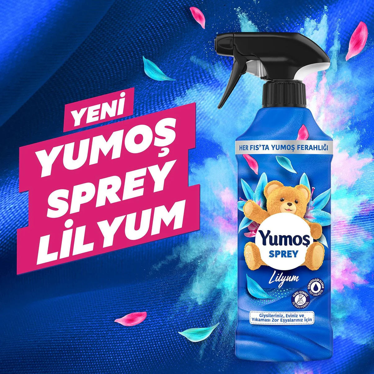 Yumoş Sprey Yıkaması Zor Eşyalar Için Lilyum 450 ml
