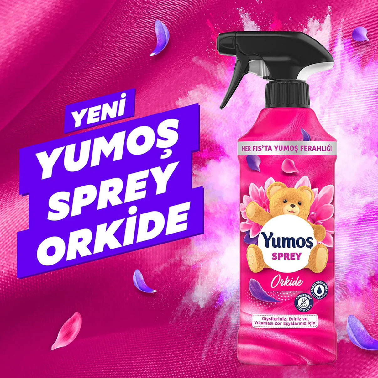 Yumoş Sprey Yıkaması Zor Eşyalar Için Orkide 450 ml