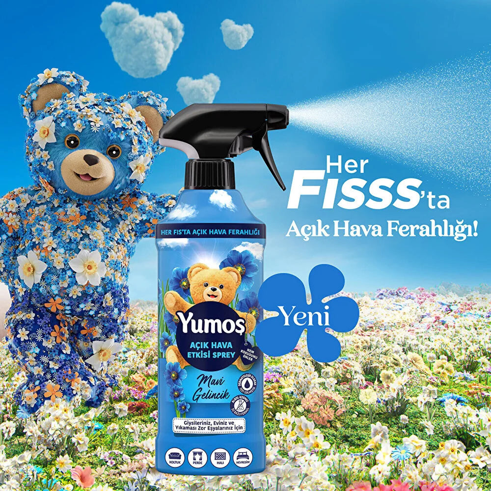 Yumos Home & Fabric Spray Open Air Effect Spray Blue Poppy 430 ml