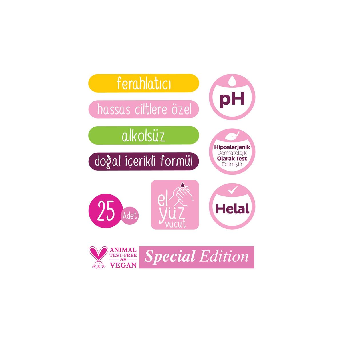Sleepy Floral Persoonlijke Verzorgingsdoekjes – Reismaat – 25 Doekjes