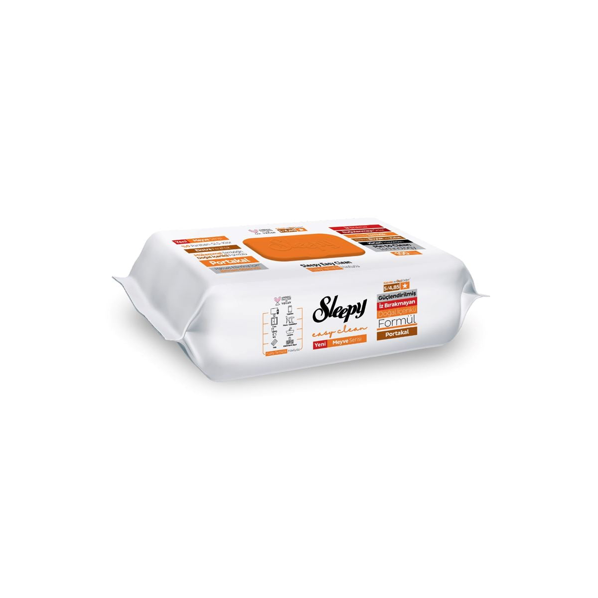 Sleepy Easy Clean Oranje Oppervlaktereinigingsdoekjes 100 Vel