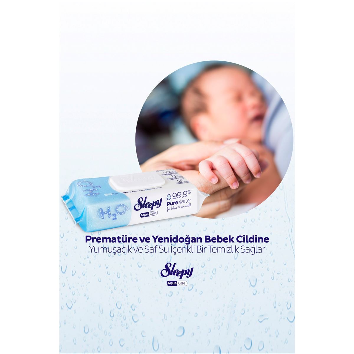 Sleepy Aqua Care Pure Water, 50 pieces