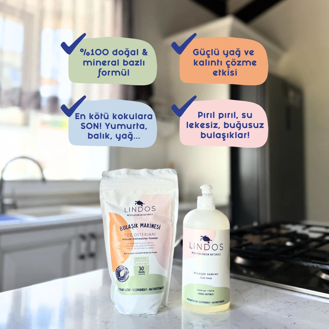 Lindos Naturals Natuurlijk Vaatwaspoeder - 30 Wasbeurten