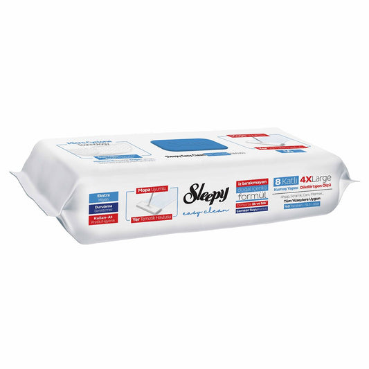 Sleepy Easy Clean Bleach Added Mop Compatible Floor Cleaning Towel 4XL 50 Sheets