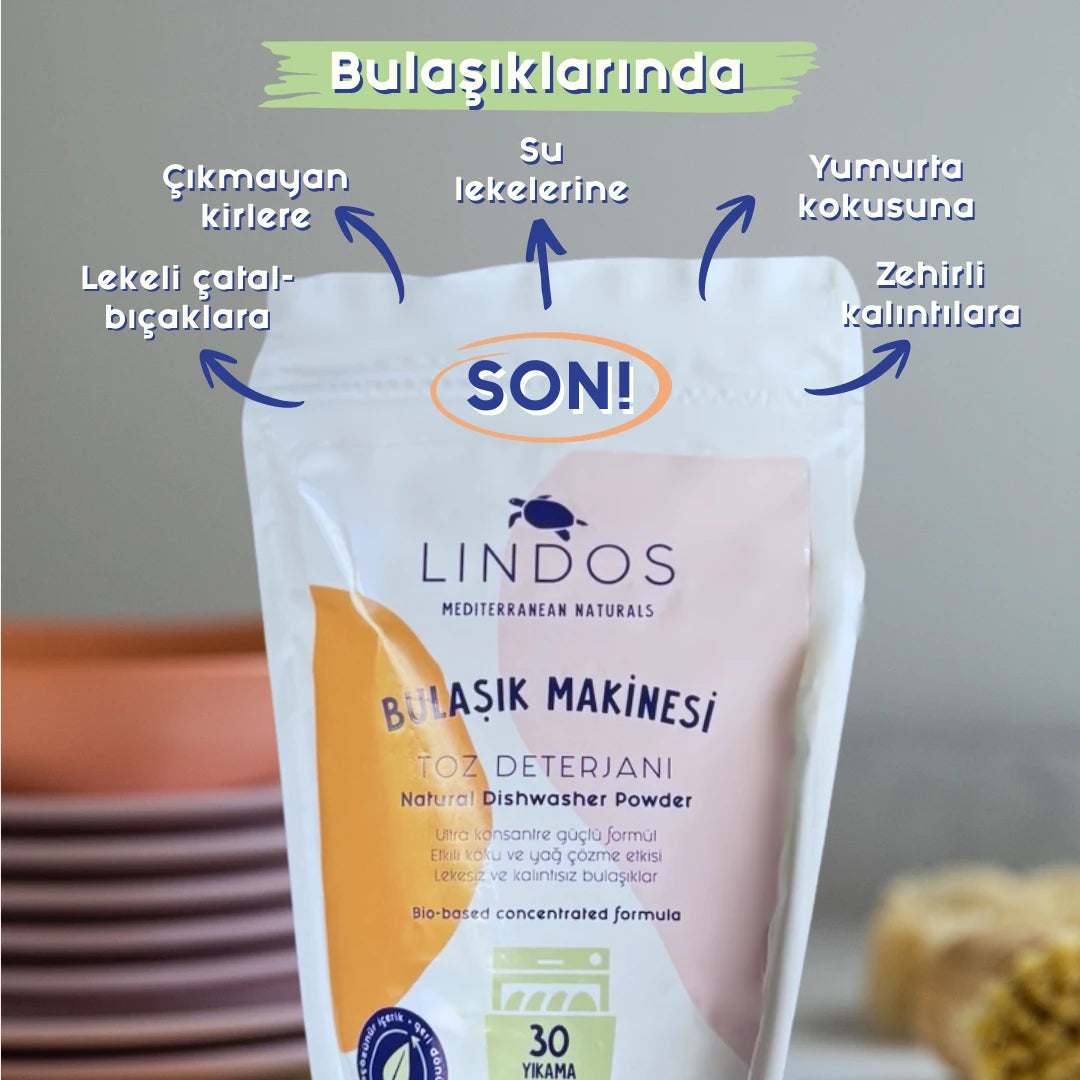 Lindos Naturals Natuurlijk Vaatwaspoeder - 30 Wasbeurten