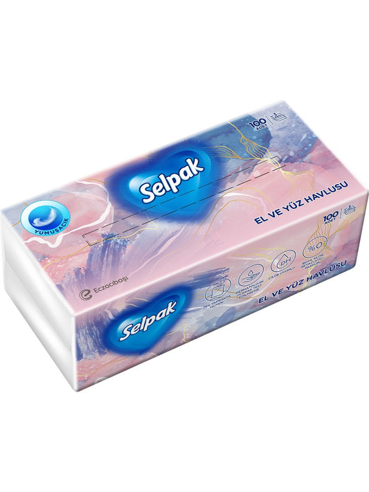 Selpak Face Towel 100 pcs