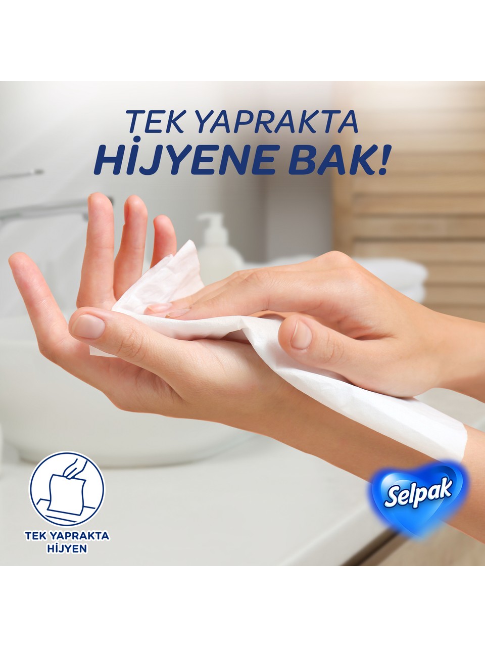 Selpak Yüz Havlusu 100 adet