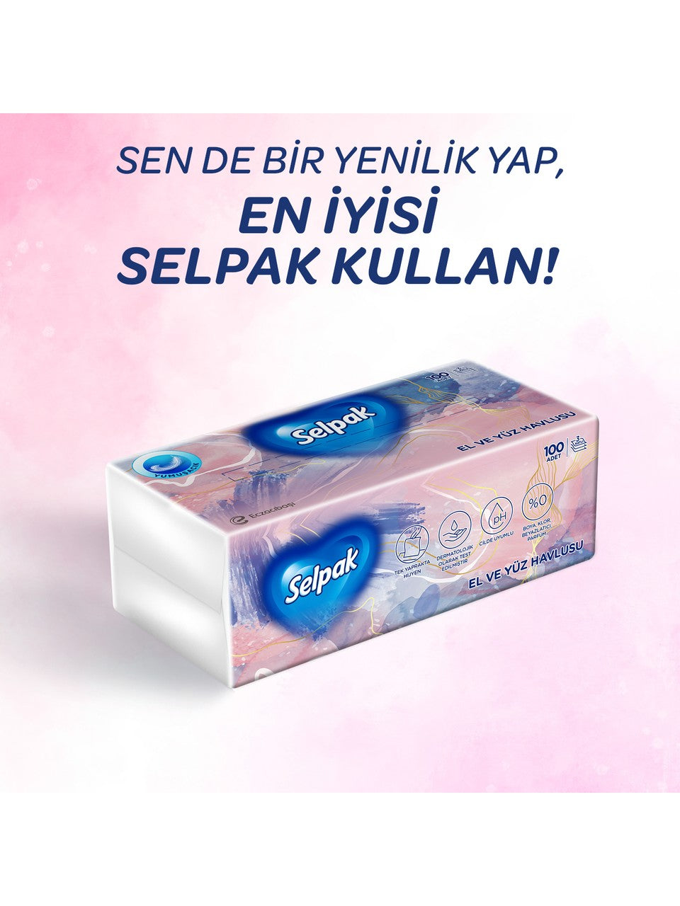 Selpak Yüz Havlusu 100 adet