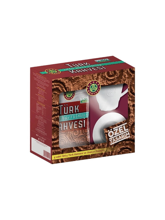 Kahve Dünyası Medium Roast Turkse Koffie 4x100g + Gratis Kopje
