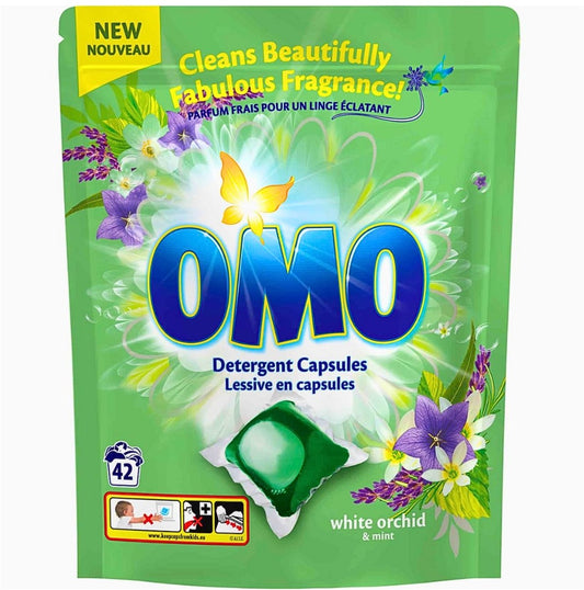 Omo White Orchid & Mint Washing Capsules 42 Washes
