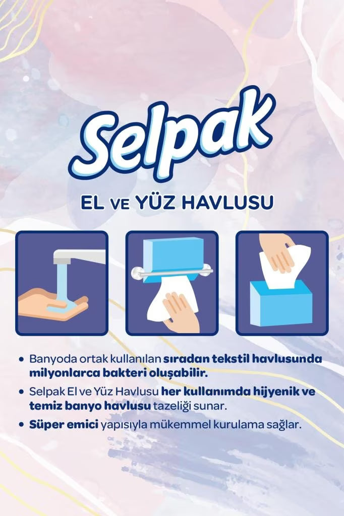 Selpak Dispenser Yüz Havlusu 80 adet