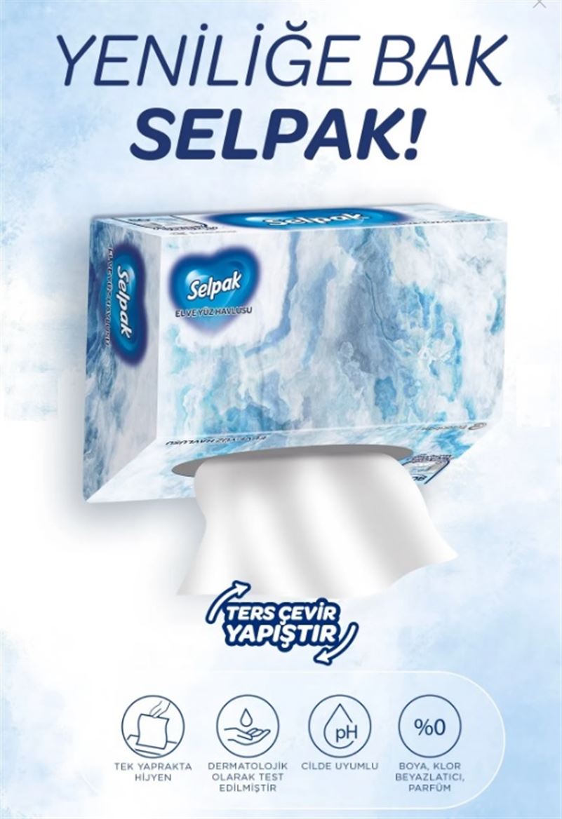 Selpak Dispenser Yüz Havlusu 80 adet