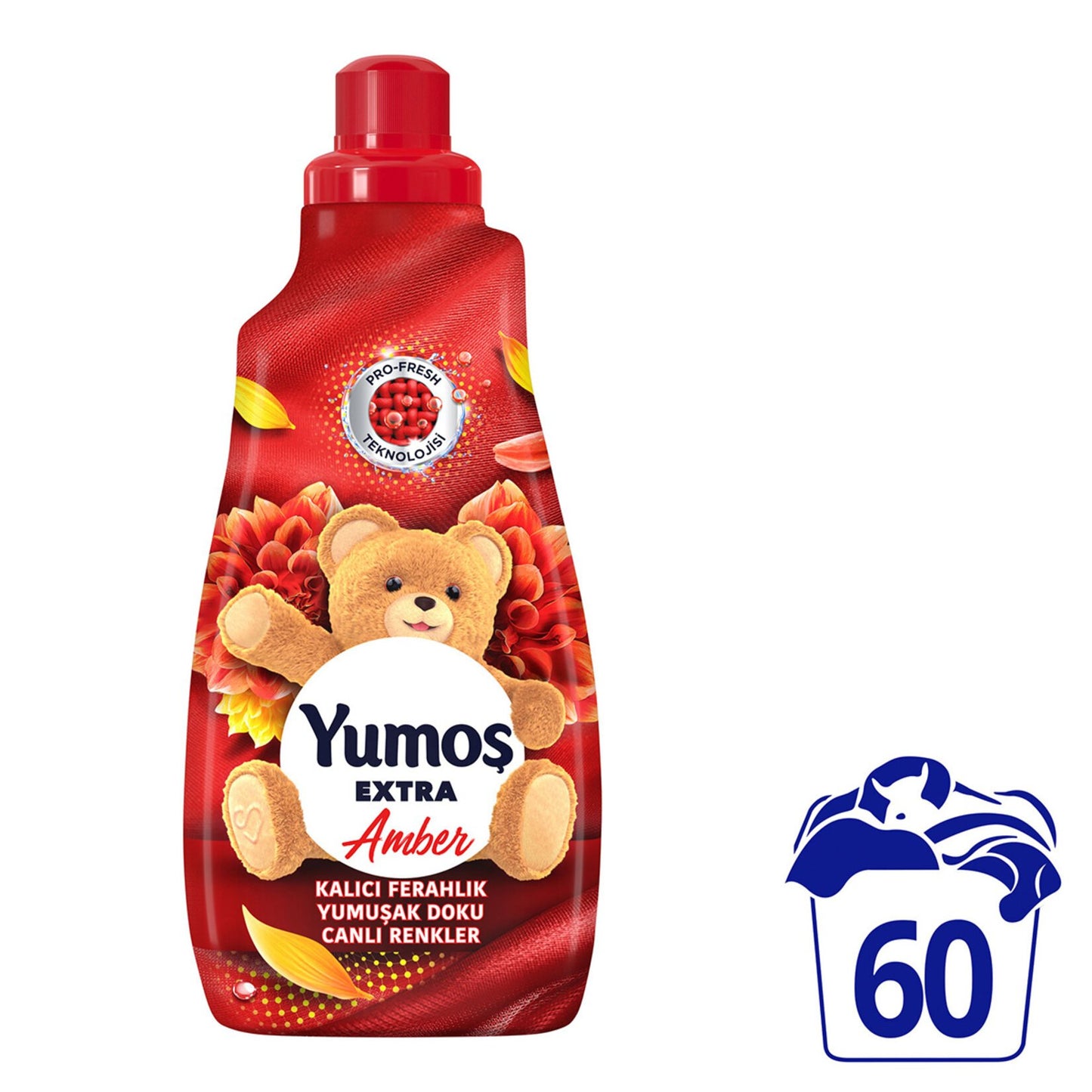 Yumoş Extra Konsantre Çamaşır Yumuşatıcı Amber 1440 ml - 60 Yıkama