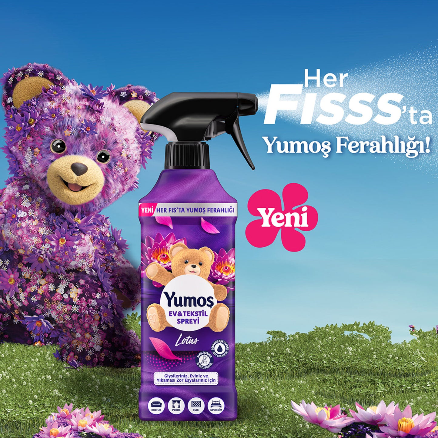 Yumoş Home & Textile Spray Lotus 450 ml image 3
