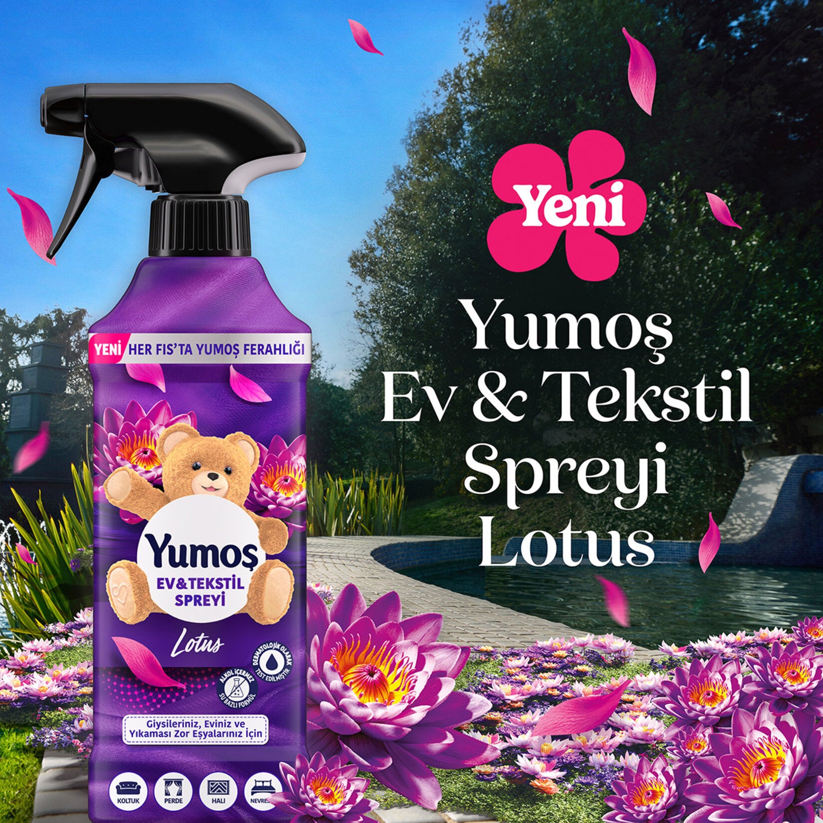 Yumoş Home & Textile Spray Lotus 450 ml image 4