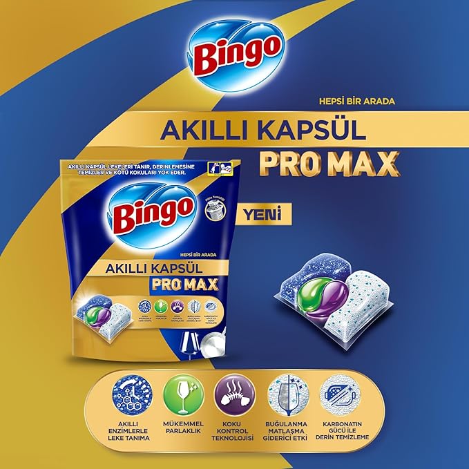 Bingo Dishwasher Capsules Pro Max 40 pcs