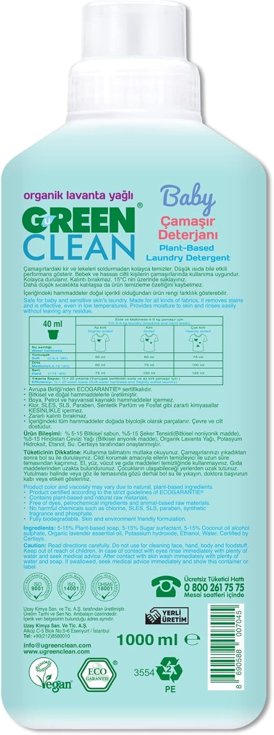 U Green Clean Baby Herbal Laundry Detergent