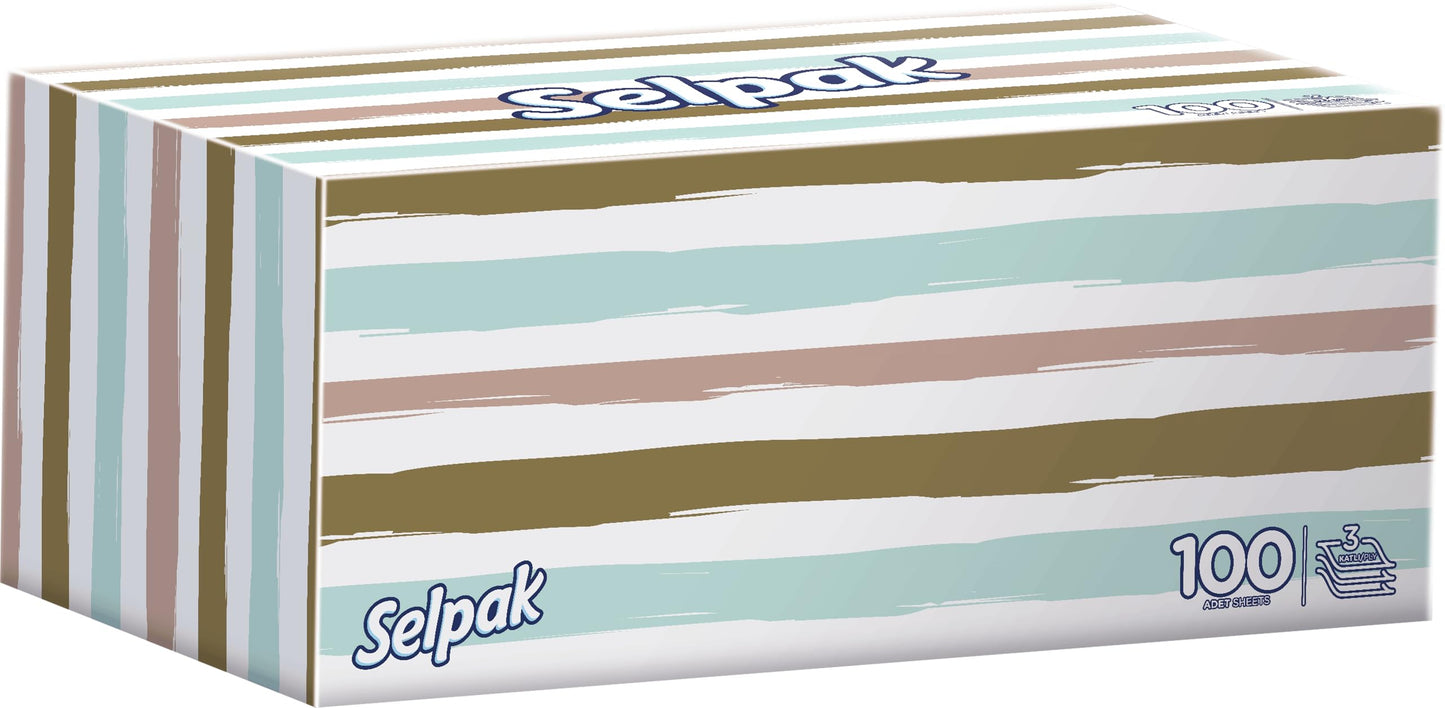 Selpak Tissue 100 Sheets x 3 Pieces