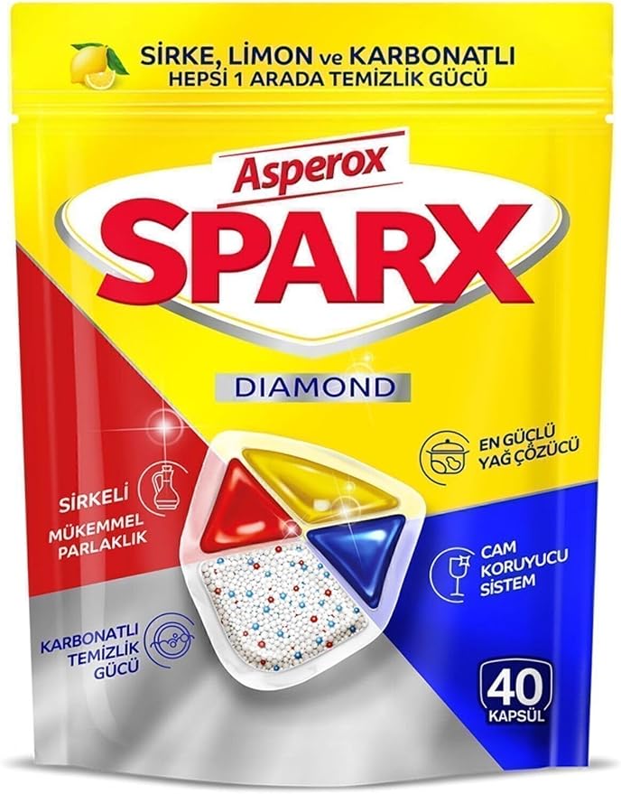 ASPEROX Sparx Diamond Dishwashing 40 Capsules