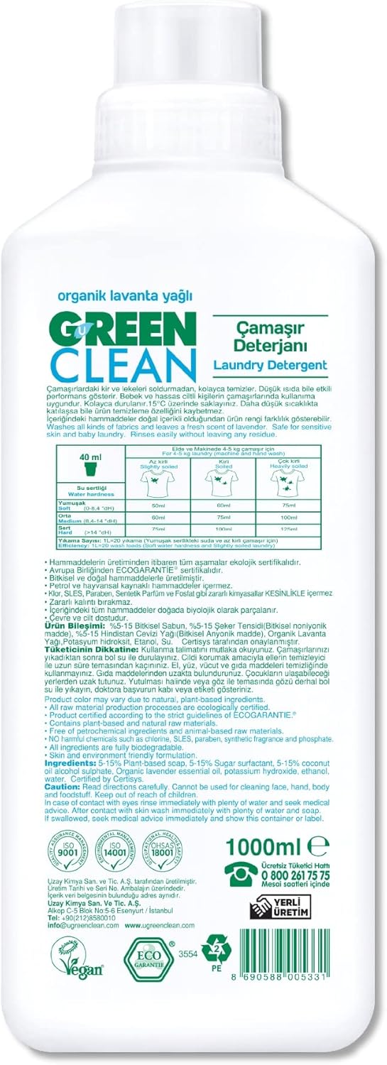 U Green Clean Herbal Laundry Detergent